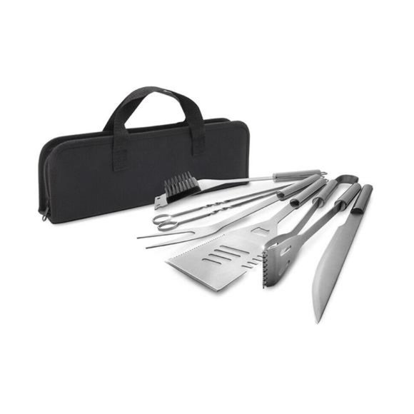 BBQ Grill Set 7pc Stainless Steel Tools Accessories Barbecue Tool Grilling - Picture 4 of 7